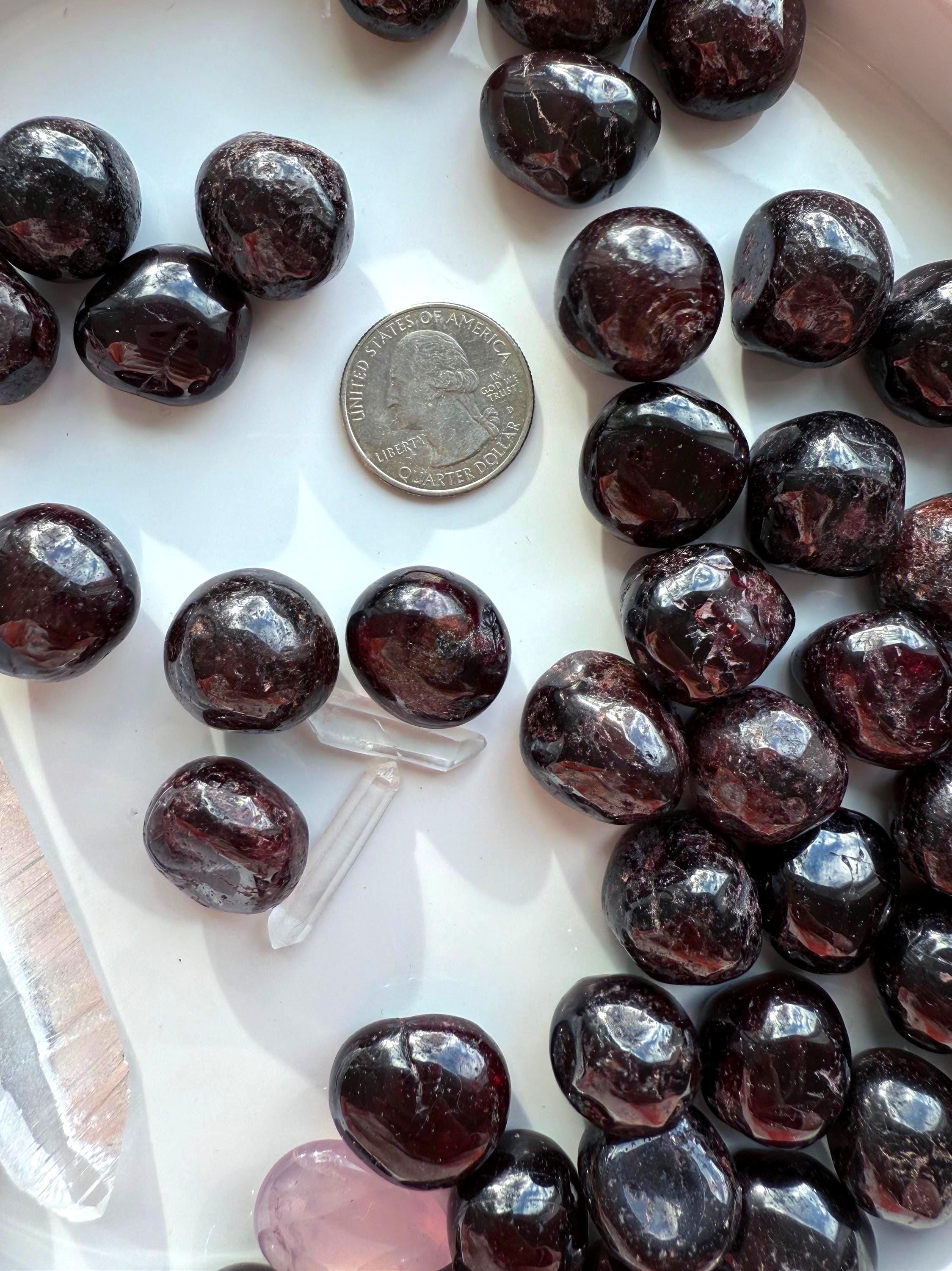 Tumbled Garnets
