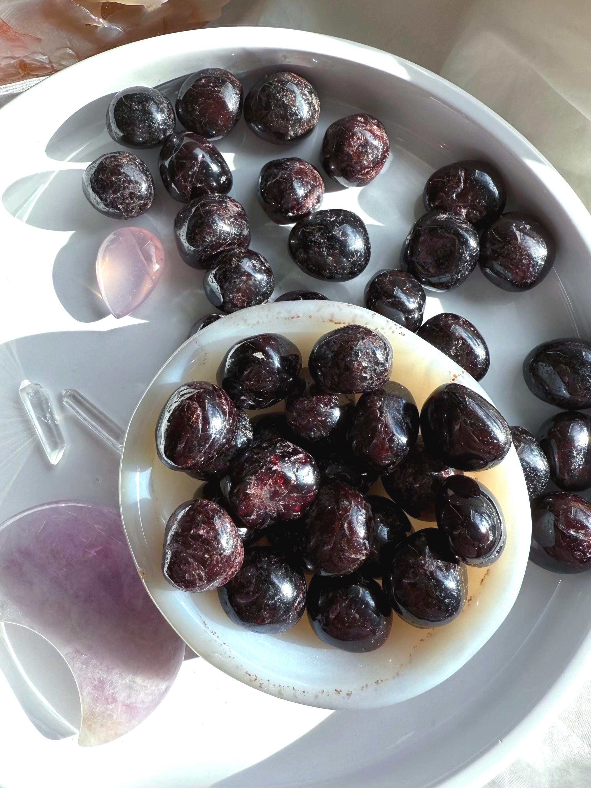 Tumbled Garnets