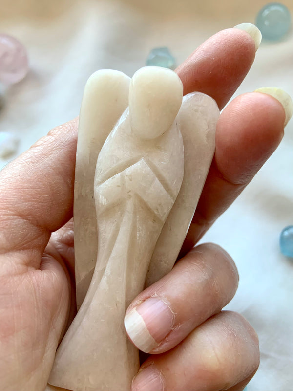 White Aventurine Angel