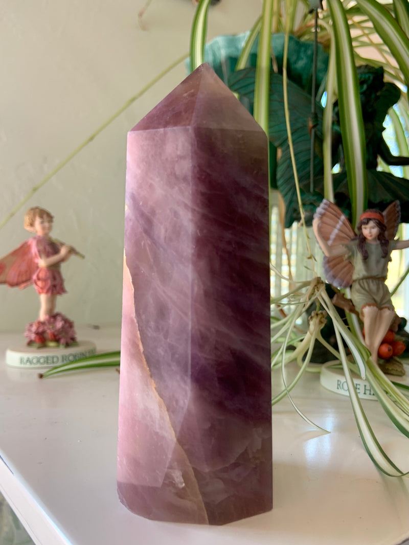 Purple Rose Quartz Tower