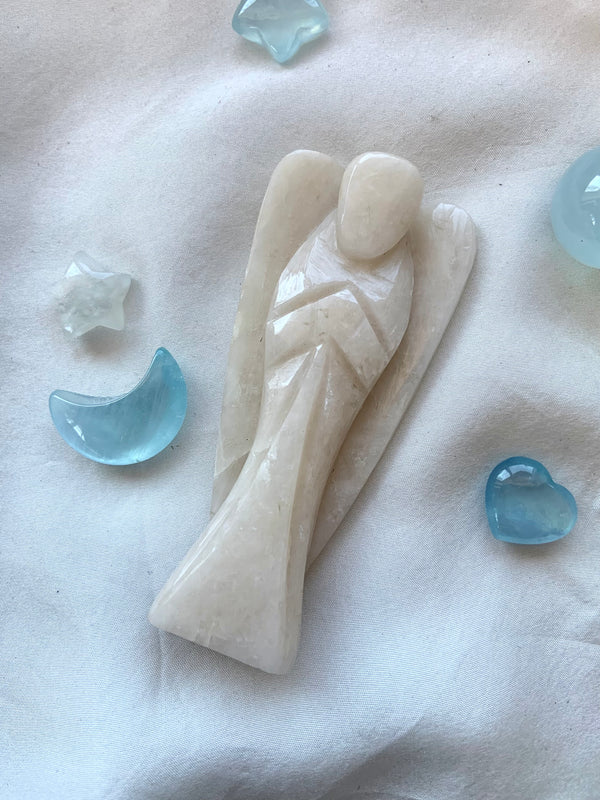 White Aventurine Angel