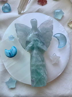 Fluorite Angel Figurine