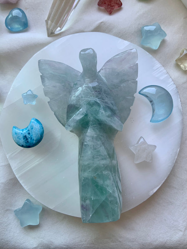 Fluorite Angel Figurine