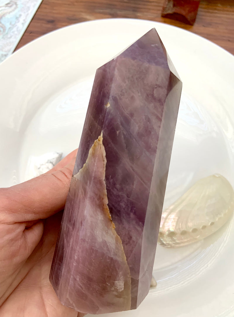 Purple Rose Quartz Tower