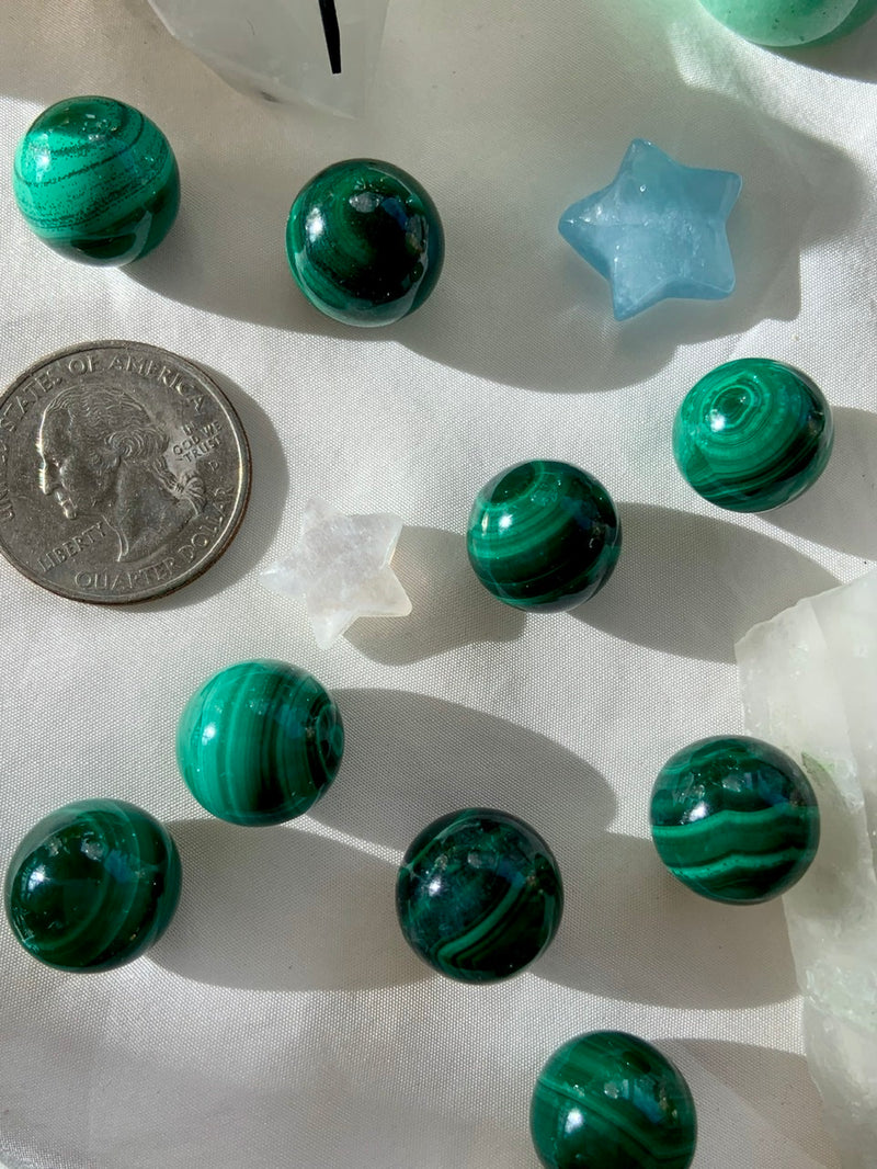 Malachite Mini Spheres