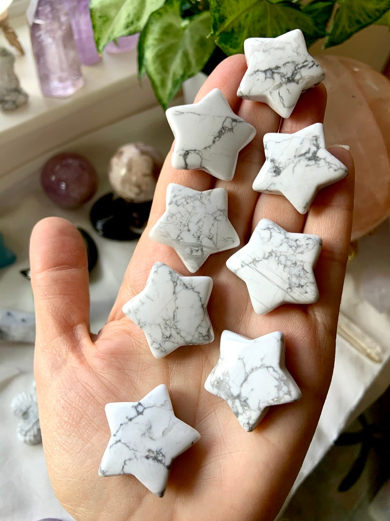 Howlite Stars