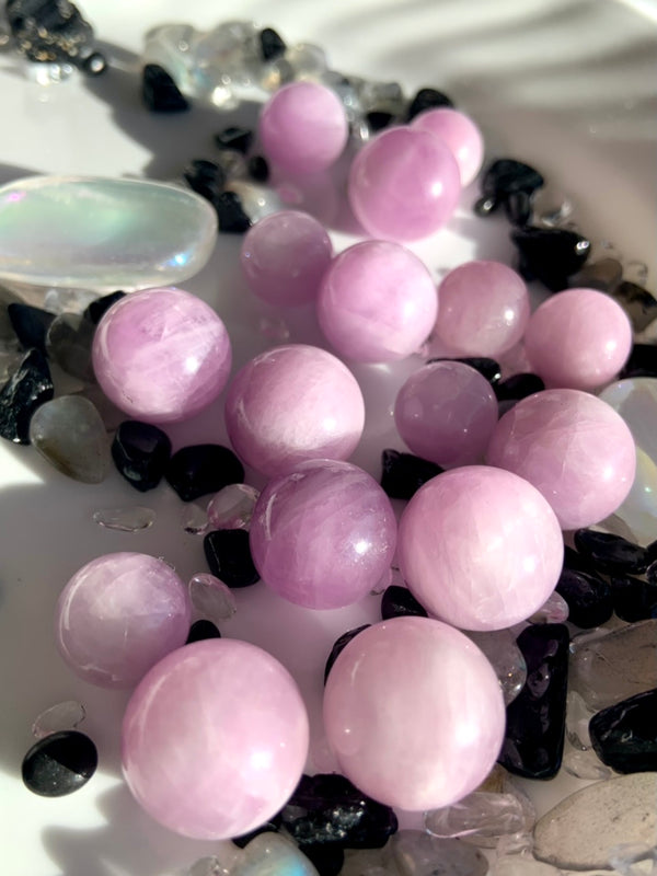 Mini Kunzite Spheres