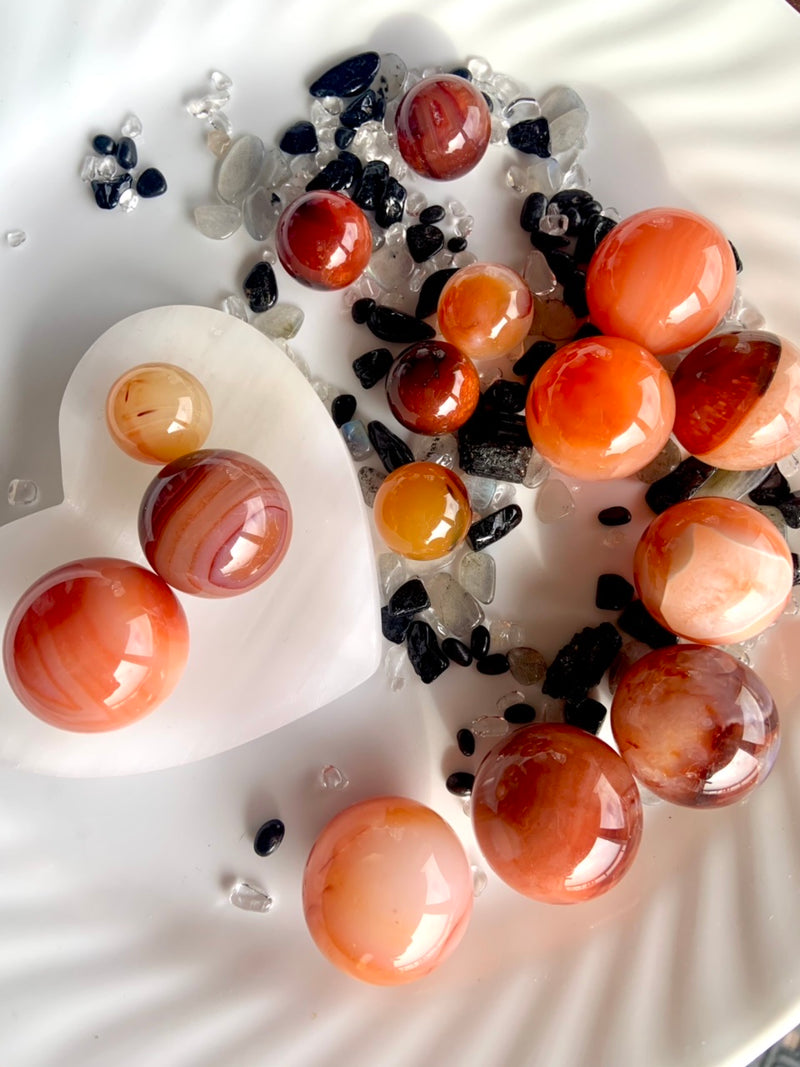 Small Carnelian Spheres