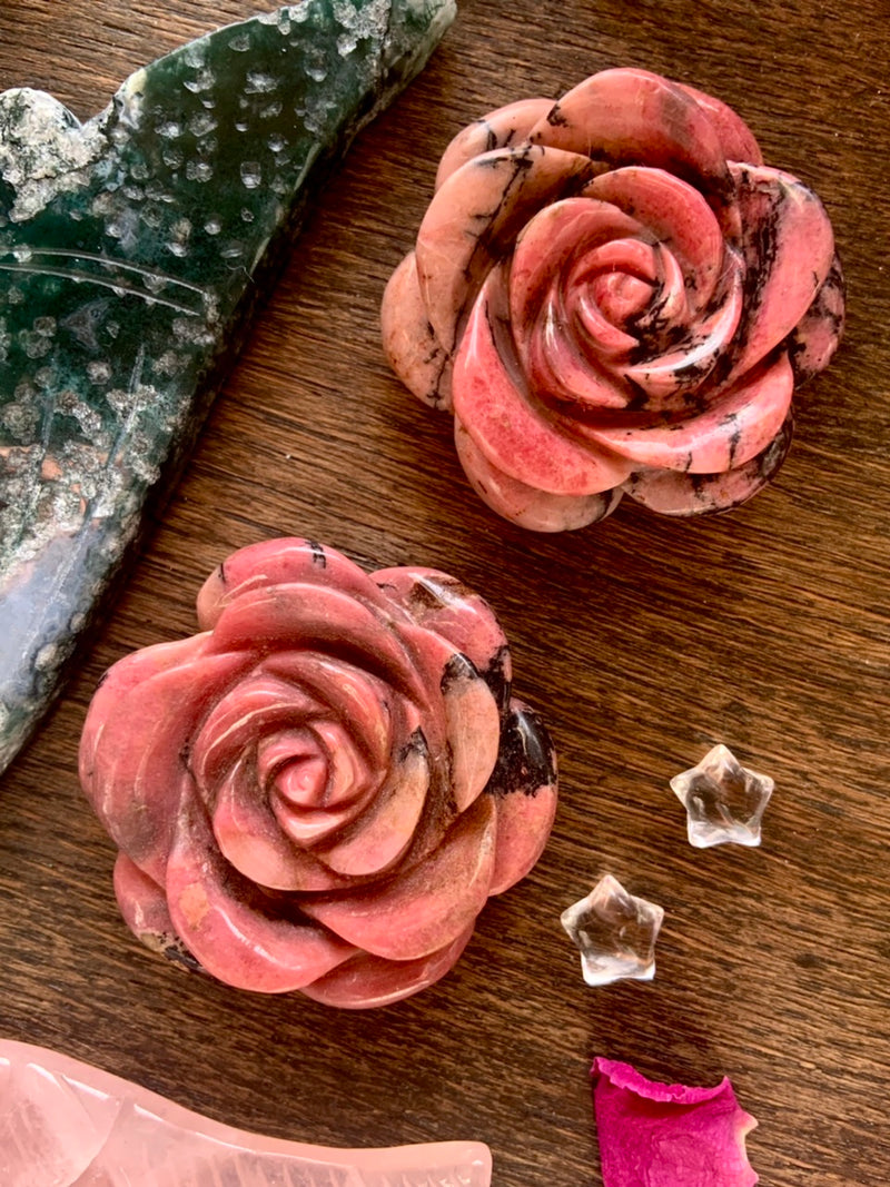 Big Rhodonite Roses