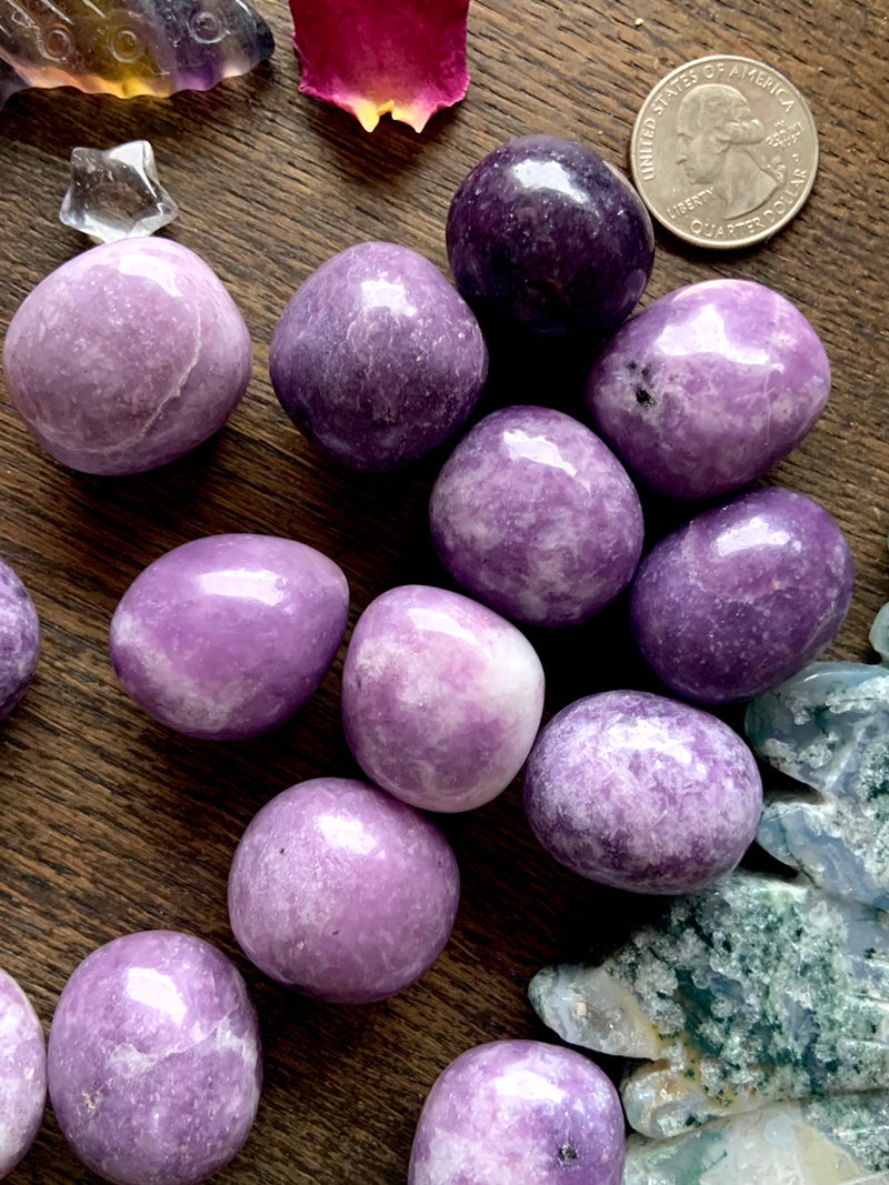 Lepidolite Tumbles