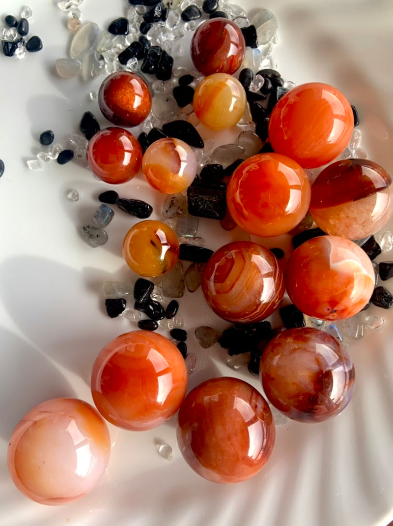 Small Carnelian Spheres