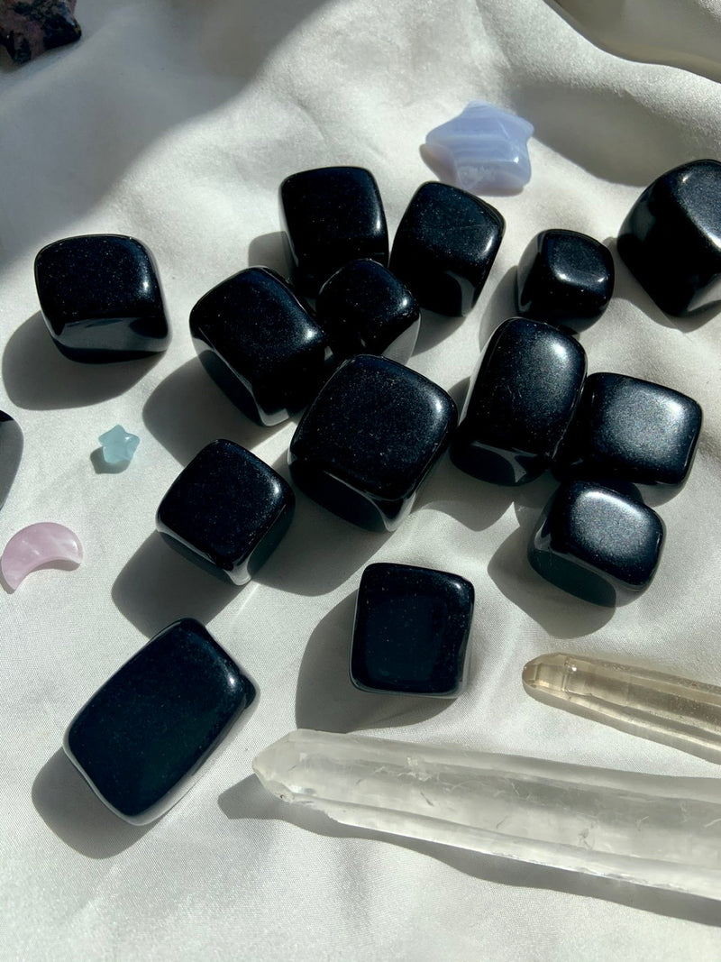 Black Obsidian Cubes for energetic protection