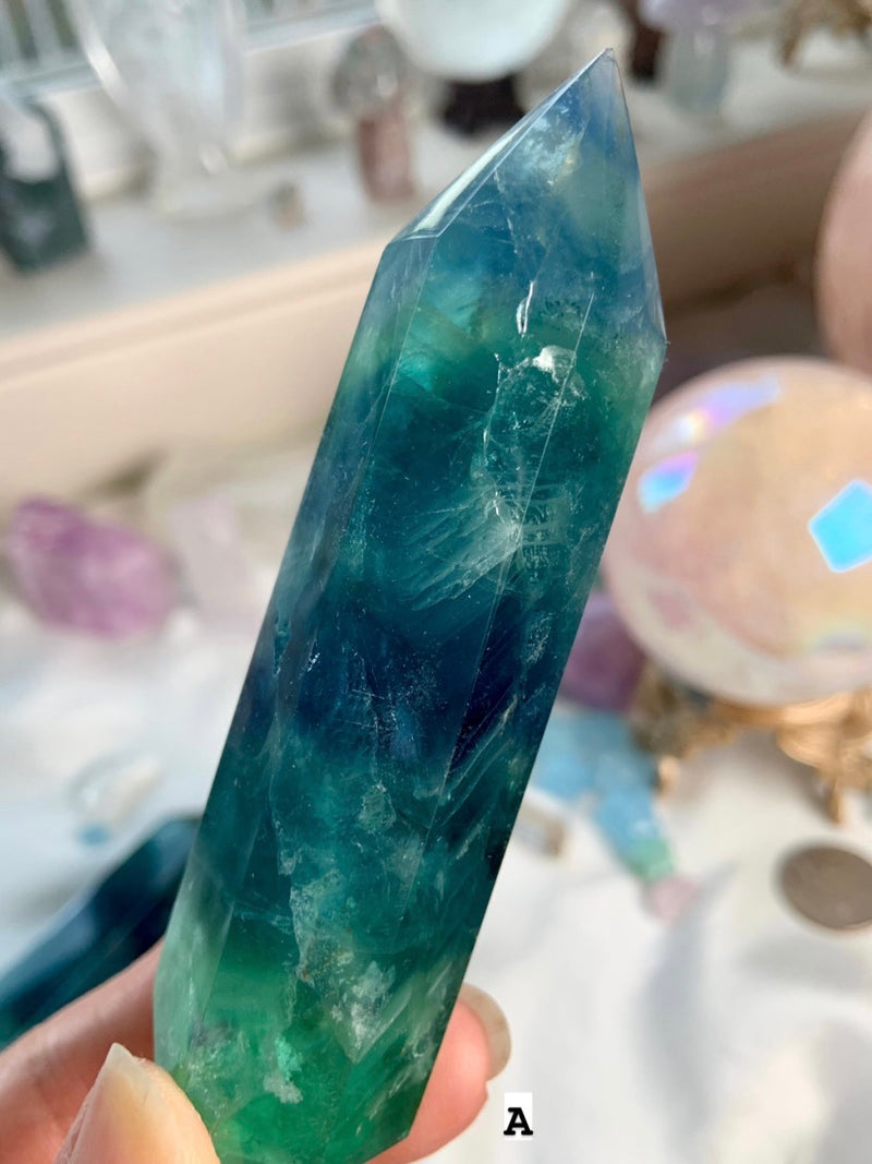 Atlantean Blue FLUORITE TOWERS