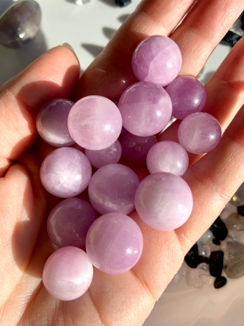 Mini Kunzite Spheres