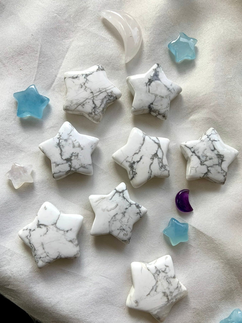 Howlite Stars