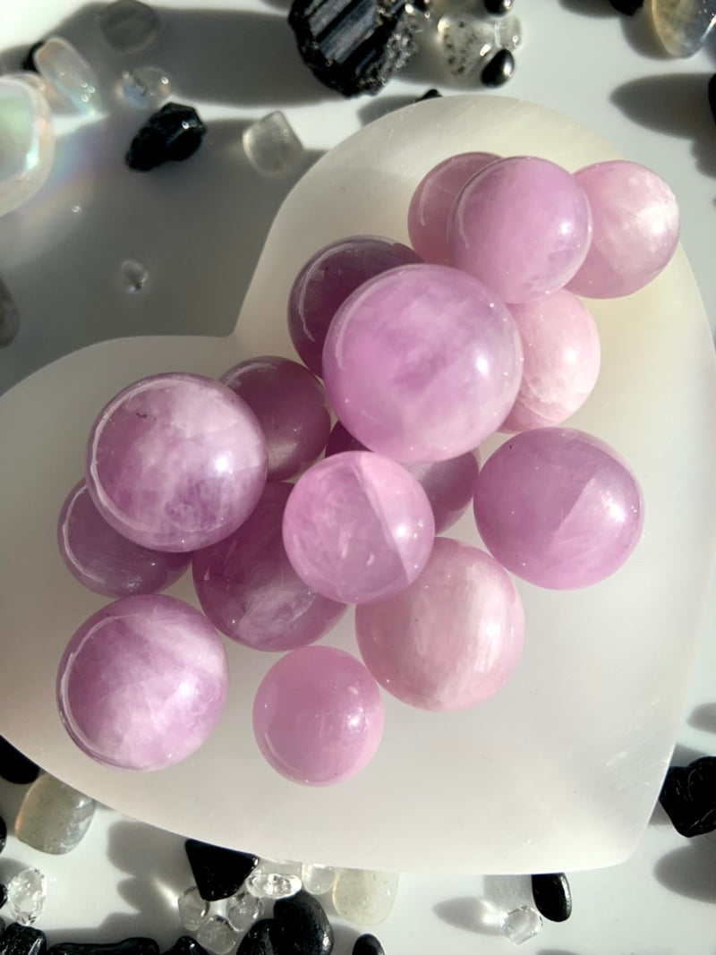 Mini Kunzite Spheres