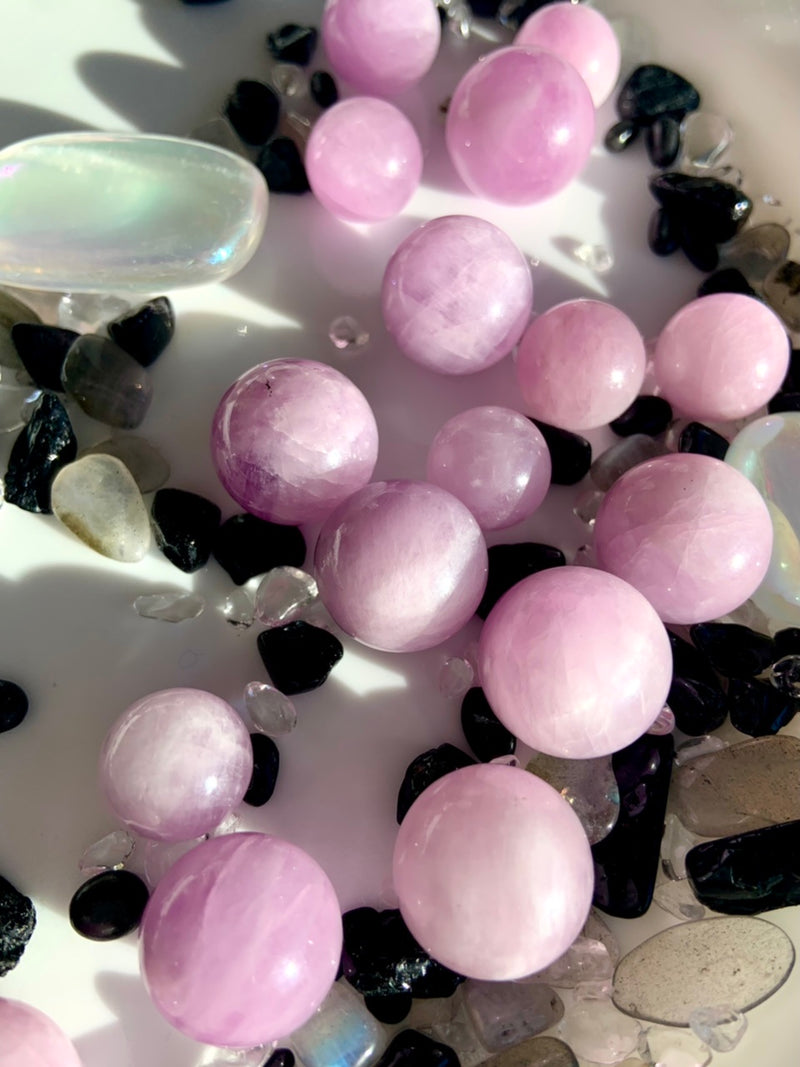 Mini Kunzite Spheres