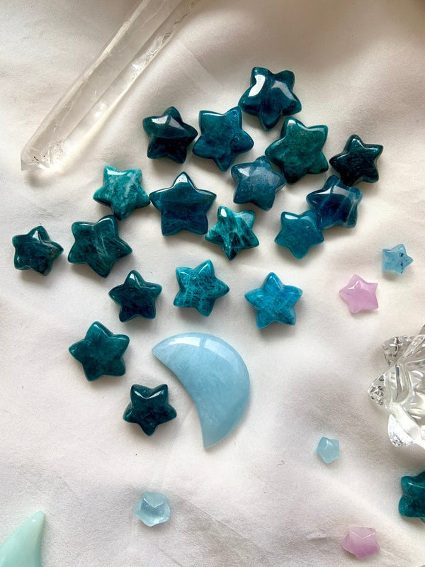 Blue Apatite Stars