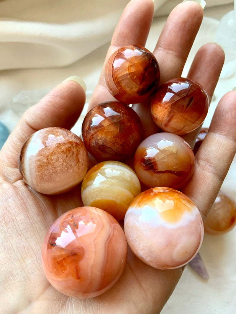 Small Carnelian Spheres