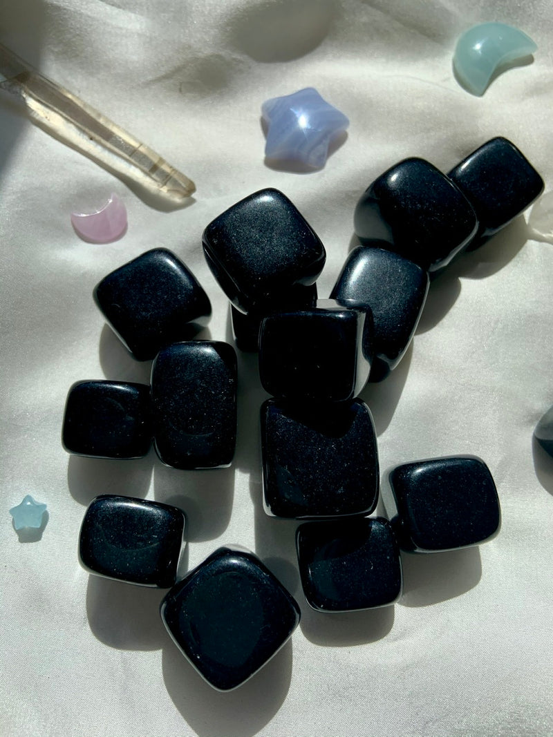 Black Obsidian Cubes for energetic protection