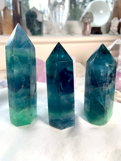 Atlantean Blue FLUORITE TOWERS