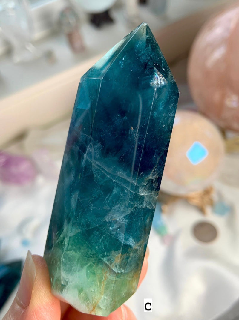 Atlantean Blue FLUORITE TOWERS