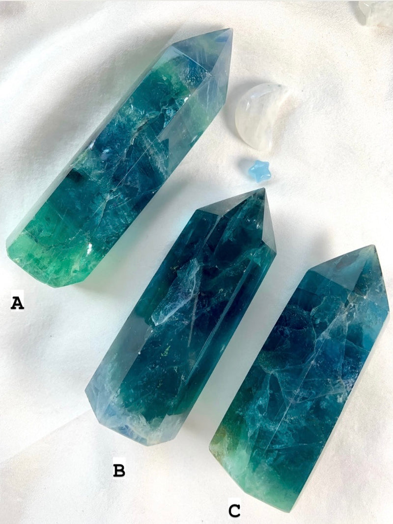 Atlantean Blue FLUORITE TOWERS