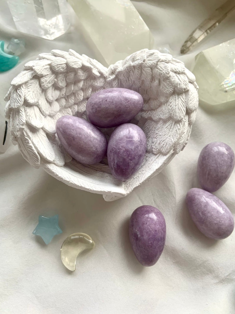 Lilac Lepidolite Robin Eggs