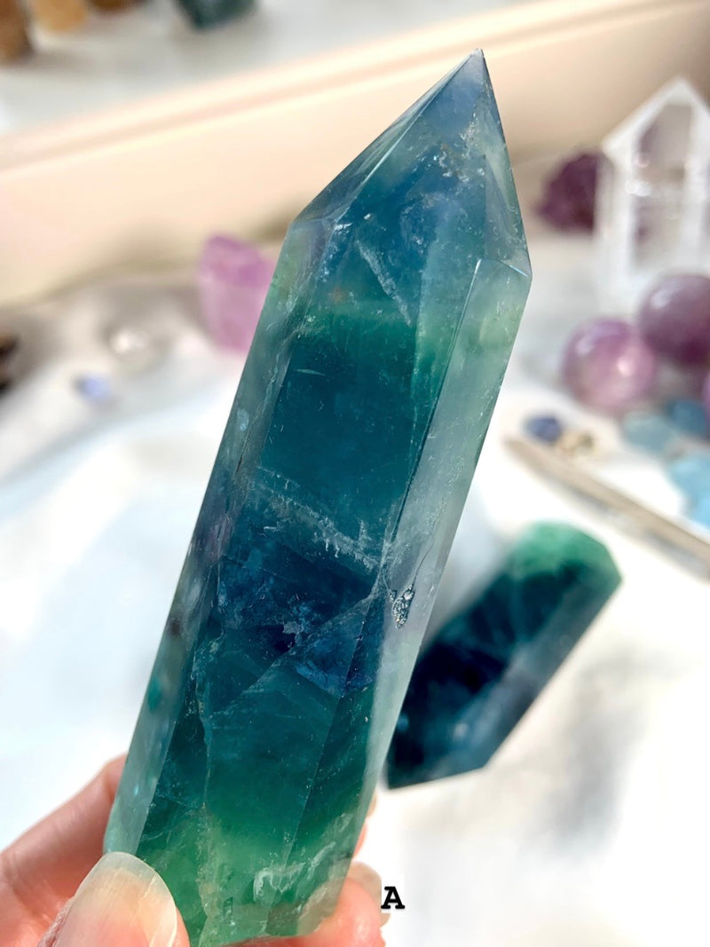 Atlantean Blue FLUORITE TOWERS