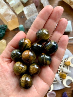 Golden Tiger's Eye Mini Spheres