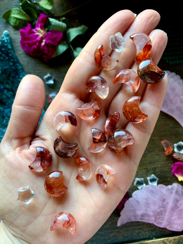 Small Fire Quartz Moons