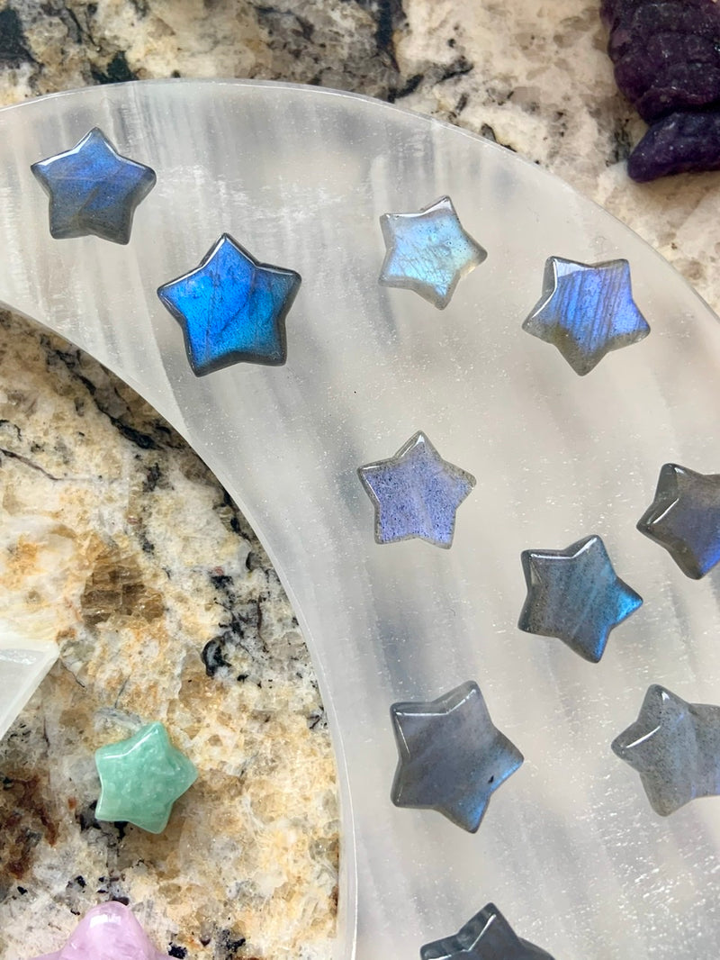 Flashy Labradorite Mini Stars