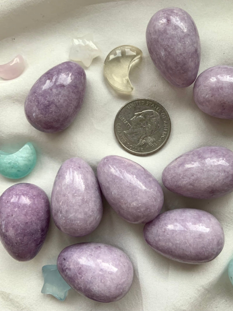 Lilac Lepidolite Robin Eggs