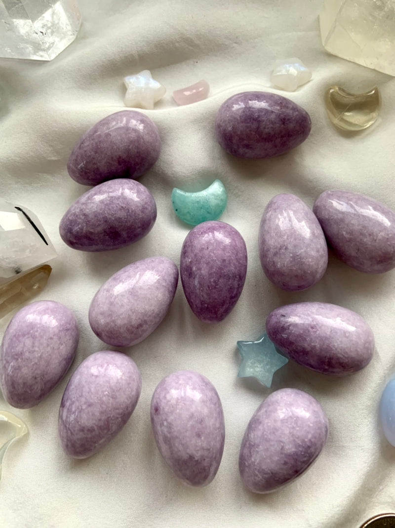 Lilac Lepidolite Robin Eggs