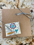 Jewelry gift box with metallic bow — perfect for gifting your Orca Agate bracelet