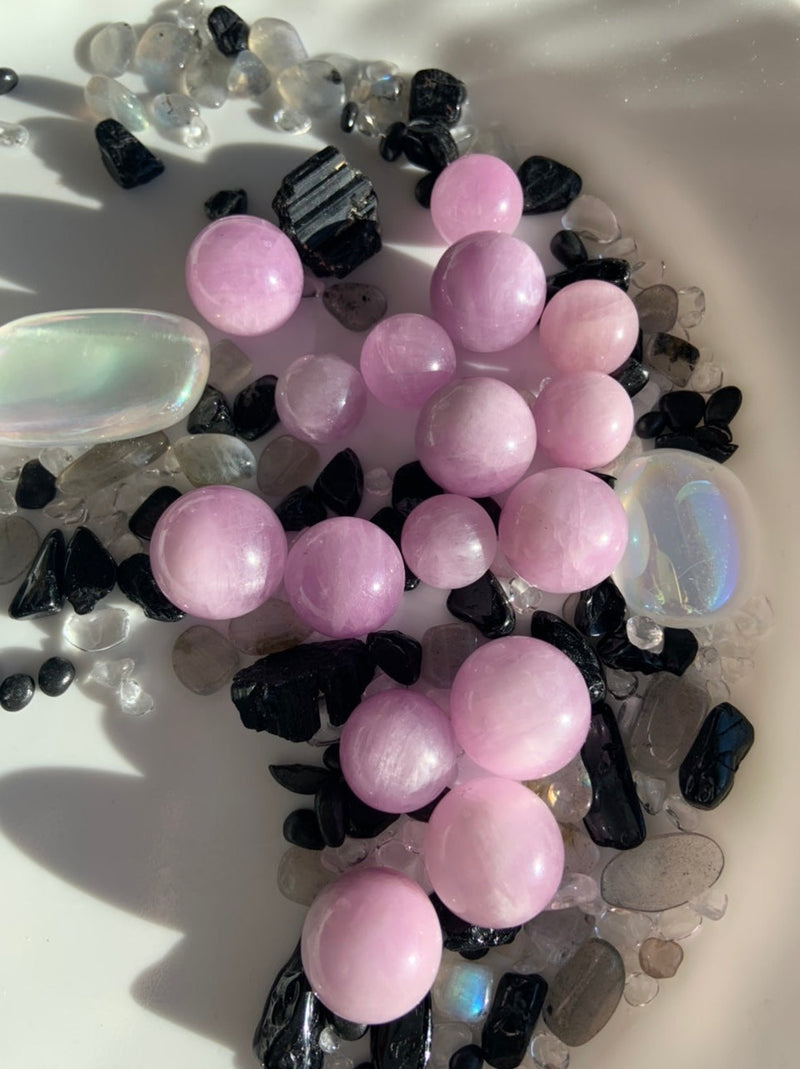 Mini Kunzite Spheres