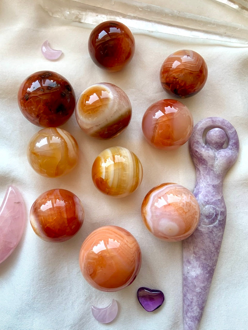 Small Carnelian Spheres