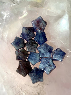 Iolite with Sunstone Mini Stars