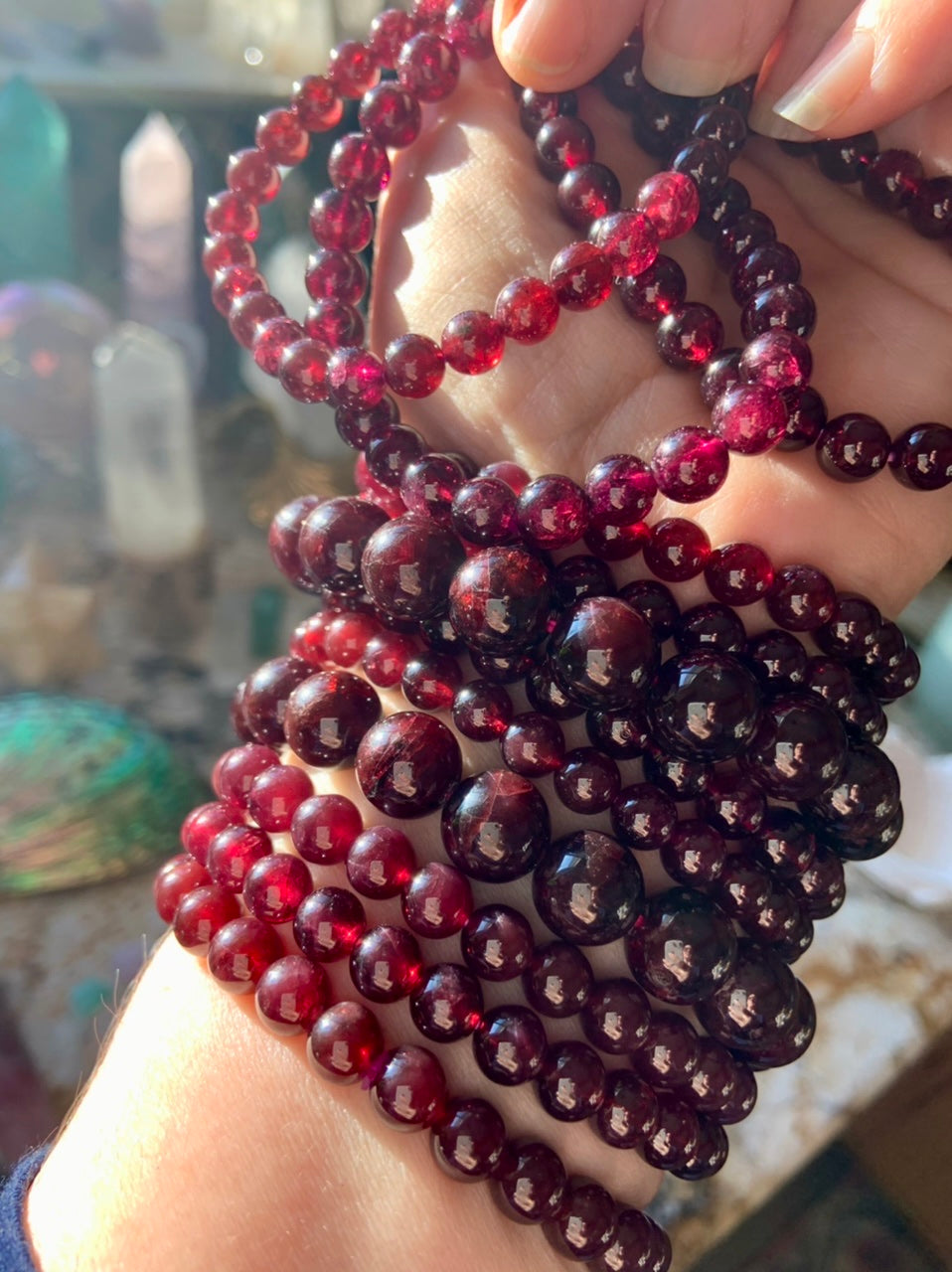 Almandine Garnet Bracelets