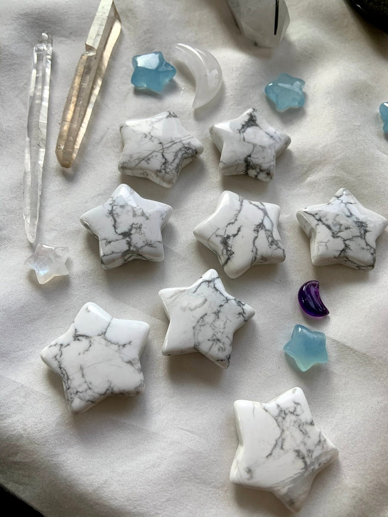 Howlite Stars