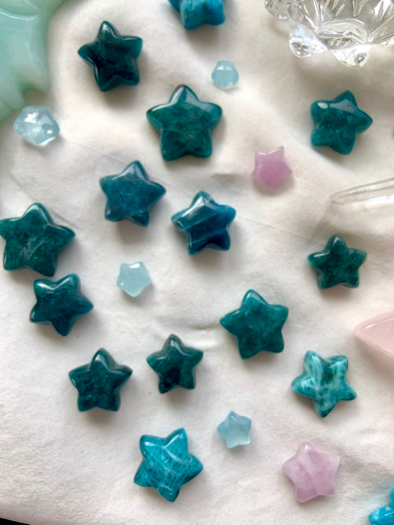 Blue Apatite Stars