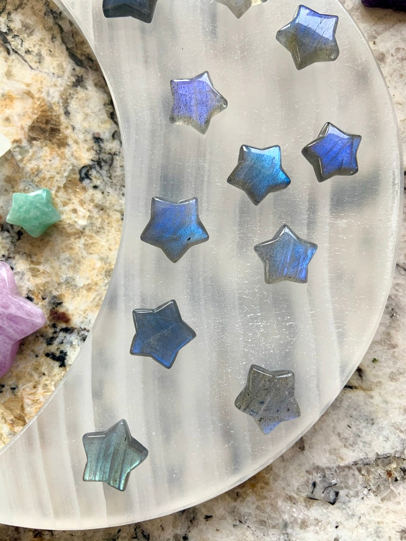 Flashy Labradorite Mini Stars