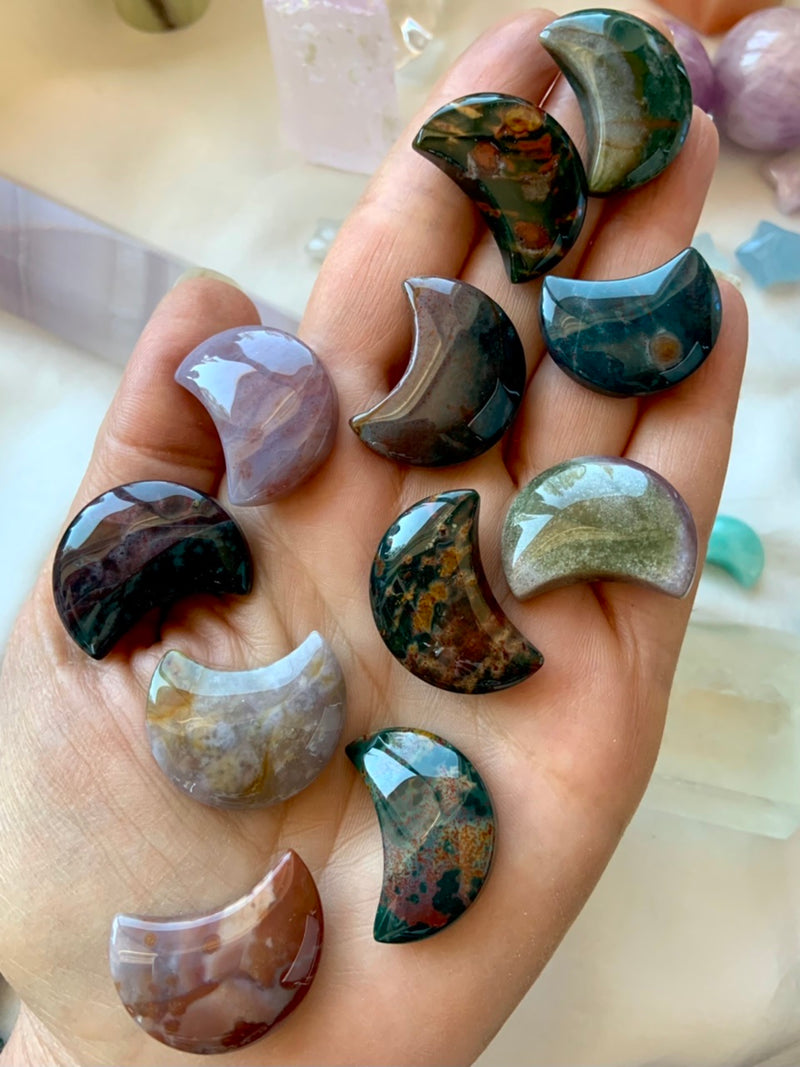 Colorful Ocean Jasper Moons