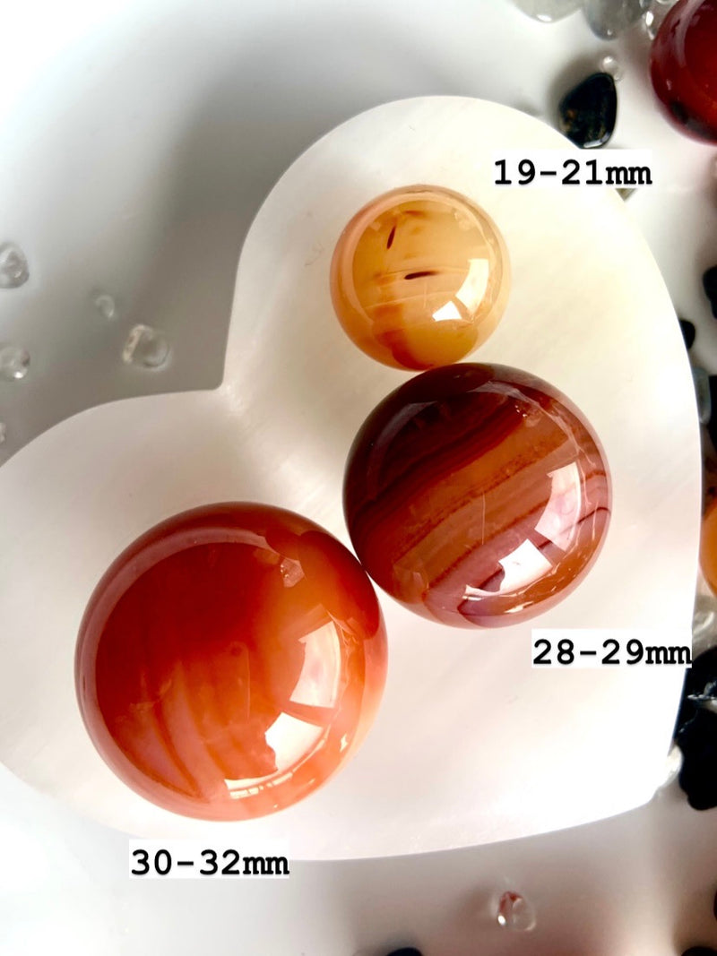 Small Carnelian Spheres