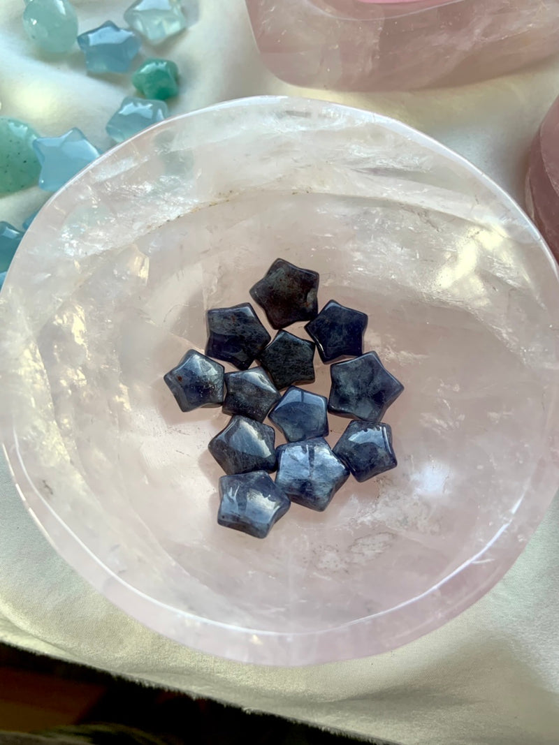 Iolite with Sunstone Mini Stars