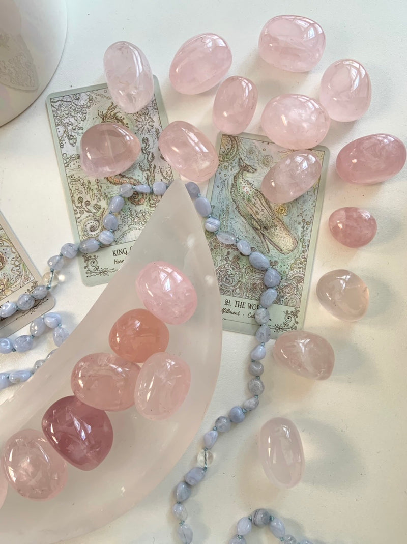 Rose Quartz Tumbles