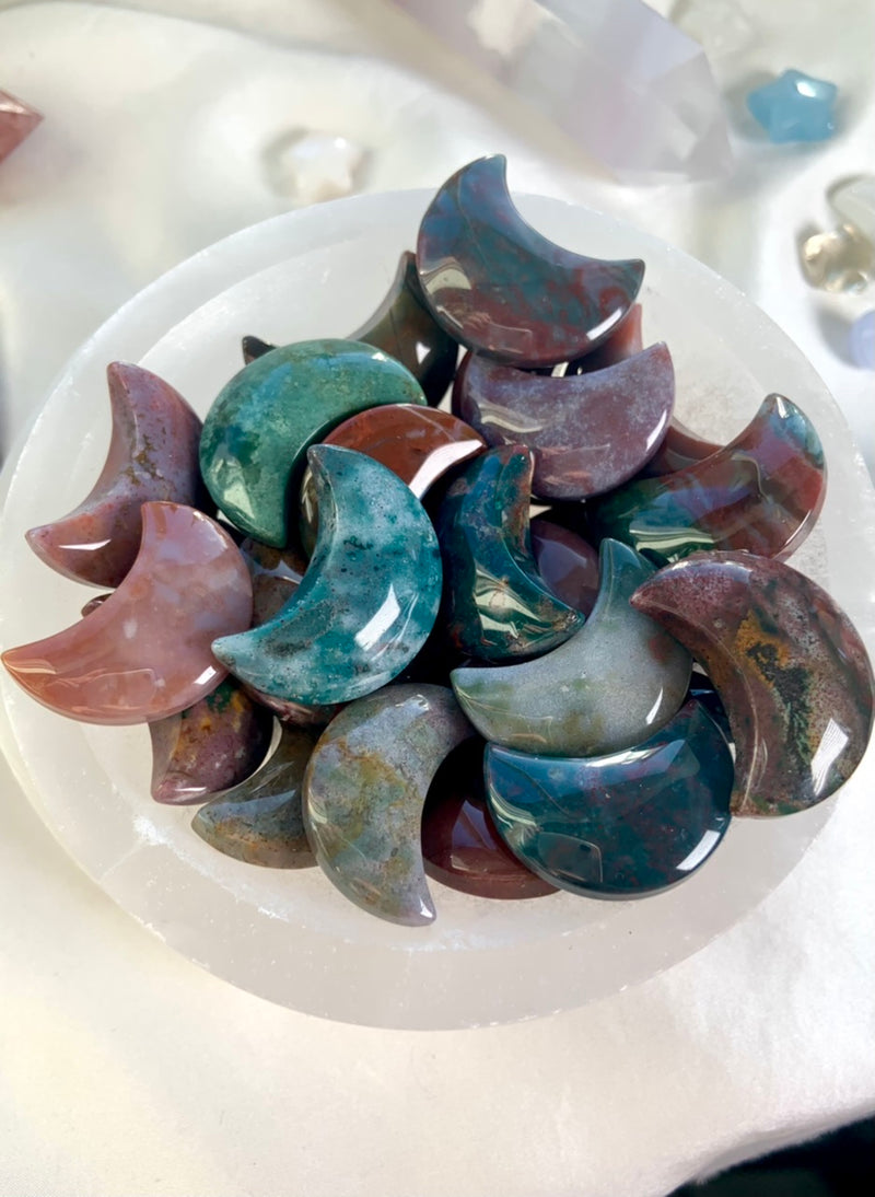 Colorful Ocean Jasper Moons