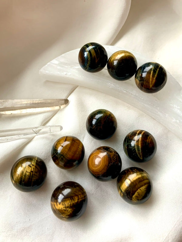 Golden Tiger's Eye Mini Spheres