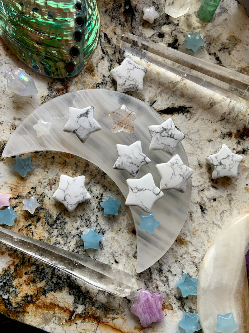 Howlite Stars