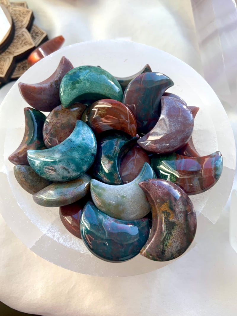 Colorful Ocean Jasper Moons